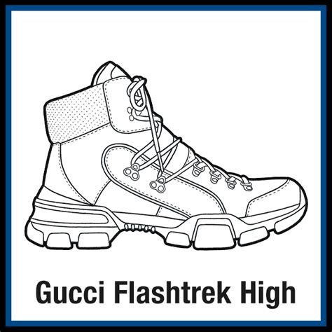 gucci coloring|Gucci high sneaker coloring pages.